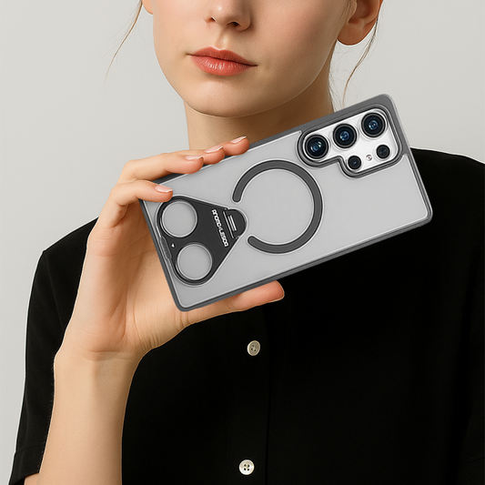 Tri-Ring Magnetic Stand Case For Samsung S25 Ultra