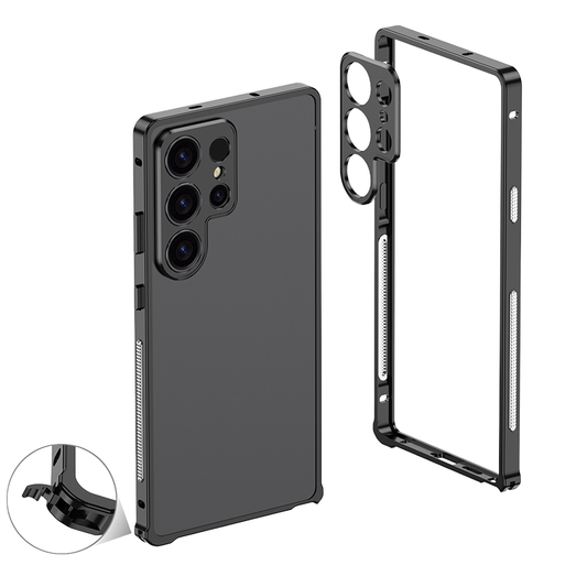 CaseSun-Metal Bare Frame Heat Sink Case For Samsung Galaxy S25 Ultra