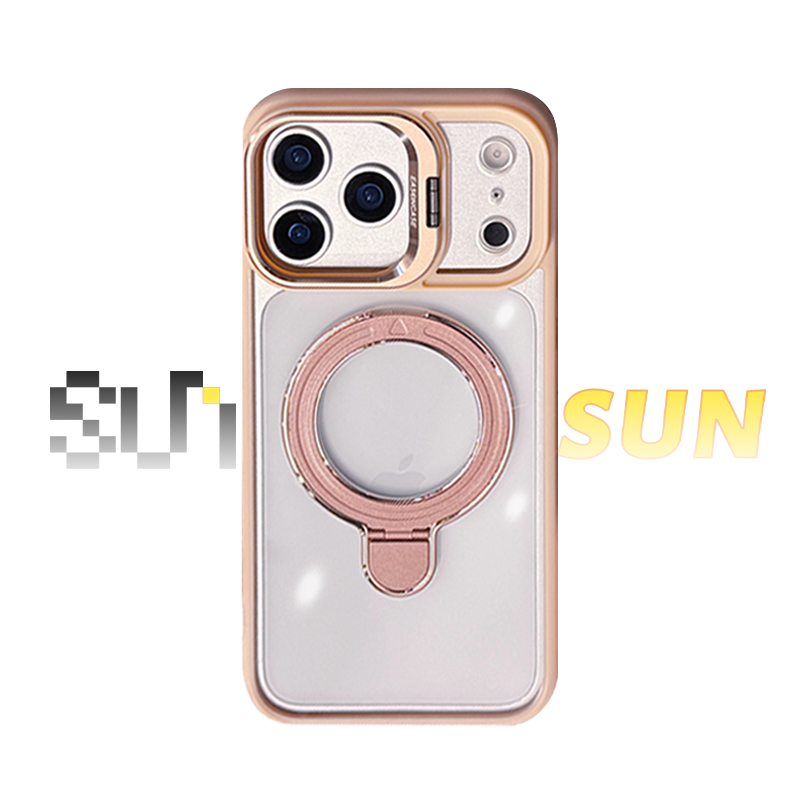 Clear protective case with integrated dual stands