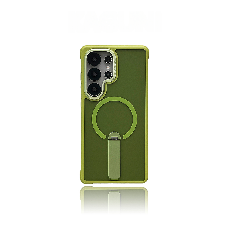 CaseSun-360° Magnetic Matte Kickstand Case for Samsung S25 Ultra