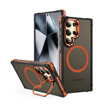 CASESUN Transparent Black Matte Drop-Proof Stand Case For Samsung S26 Ultra