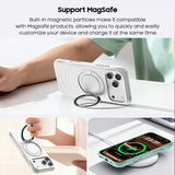 CASESUN 360° Rotating Liquid Silicone Stand Case with MagSafe For iPhone 17 Series