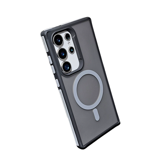 Dual-Tone Shield Armor Magnetic Case For Samsung S25 Ultra