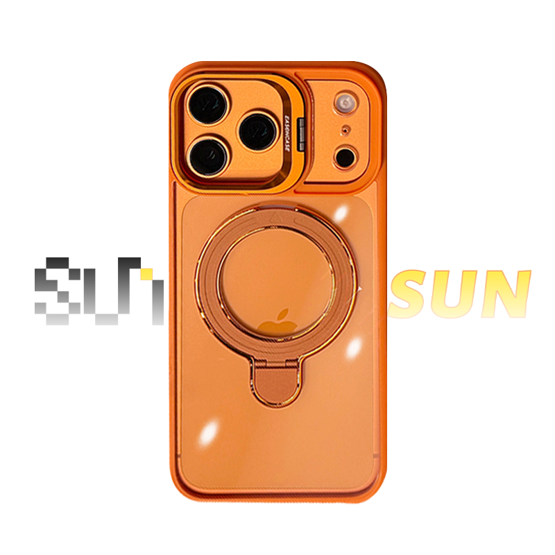 CaseSun-Magnetic Dual Stand Clear Case For iPhone 17/16/15/14 Series