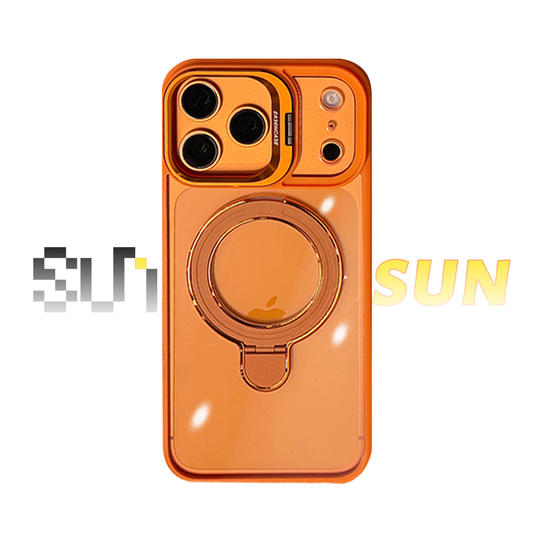 CaseSun-Magnetic Dual Stand Clear Case For iPhone 17/16/15/14 Series