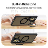 CASESUN Transparent Black Matte Drop-Proof Stand Case For Samsung S26 Ultra