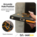 CaseSun-Magnetic Camera Ring Stand Case for Samsung S25/S24/S23 Series