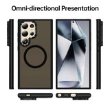 CASESUN Transparent Black Matte Drop-Proof Stand Case For Samsung S26 Ultra
