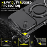 TitanGuard Premium Armor Kickstand Case For iPhone 17 Pro Max