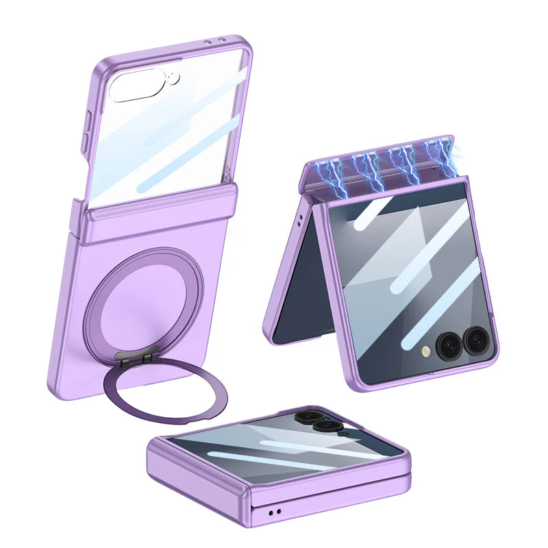 CASESUN Galaxy Z Flip 7 Case with 360° Magnetic Stand