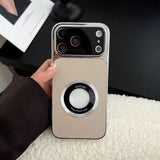 CaseSun Large-Window Leather MagSafe Case