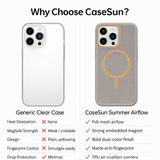 CaseSun-Summer Airflow MagSafe Case For iPhone 17 Series