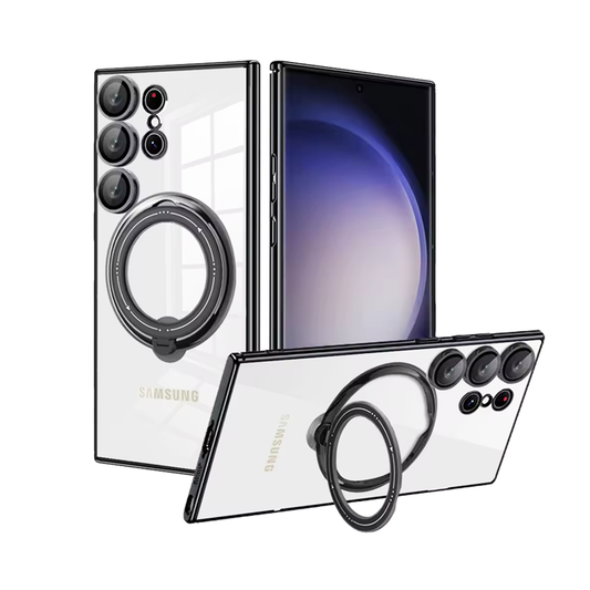Electroplated Magnetic Stand Case For Sumsung S25 Ultra| CASESUN®