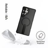 CaseSun-360° Magnetic Matte Kickstand Case for Samsung S25 Ultra