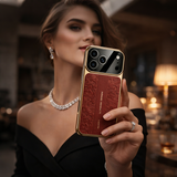 CASESUN Luxury Dragon-Embossed Vegan Leather Case