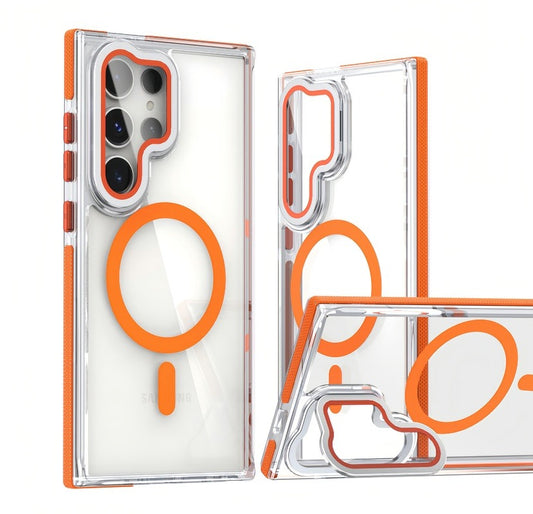 CrystalShield Magnetic Bracket Case for Samsung S25 Ultra