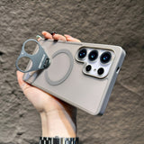 CaseSun-Tri-Ring Magnetic Stand Case For Samsung S25 Ultra