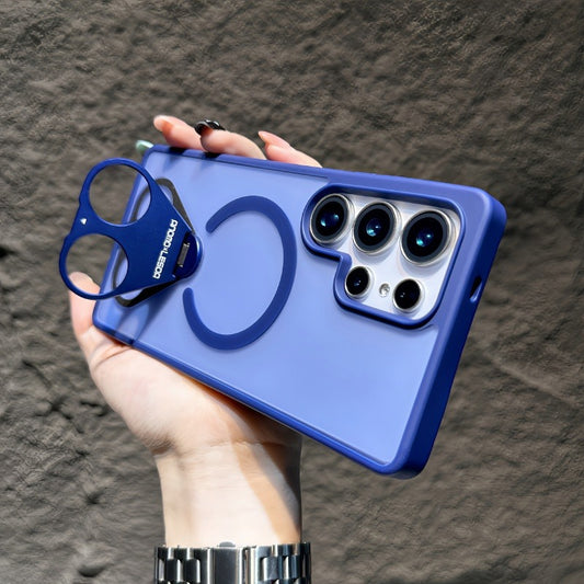 Tri-Ring Magnetic Stand Case For Samsung S25 Ultra