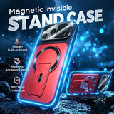 CASESUN Full-Coverage Shock-Resistant Invisible Stand Case for iPhone 17 Series