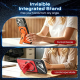 CASESUN Full-Coverage Shock-Resistant Invisible Stand Case for iPhone 17 Series