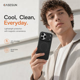 CASESUN Magnetic Cooling Case with Metal Camera Stand