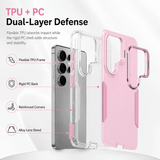 CASESUN 2-in-1 Anti-Drop Phone Case with Lens Stand for Samsung S26 Series