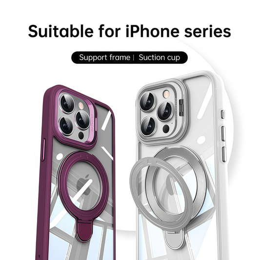 Magnetic Dual Stand Clear Case For iPhone Series| CASESUN®