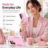 CASESUN 2-in-1 Anti-Drop Phone Case with Lens Stand for Samsung S26 Series