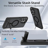 CaseSun-Anti-Slip Matte Finish Magnetic Bracket Case For Galaxy S26 Series