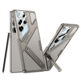 Magnetic Leather Kickstand Case for Samsung Galaxy S25 Ultra