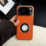 CaseSun Large-Window Leather MagSafe Case