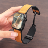 CASESUN Genuine Leather Ultra Magnetic Band For iwatch Series 11/10/9/8