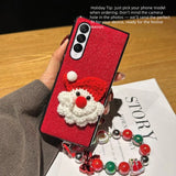 CASESUN Santa Velvet Christmas Phone Case for Galaxy Z Fold Series – Festive & Protective