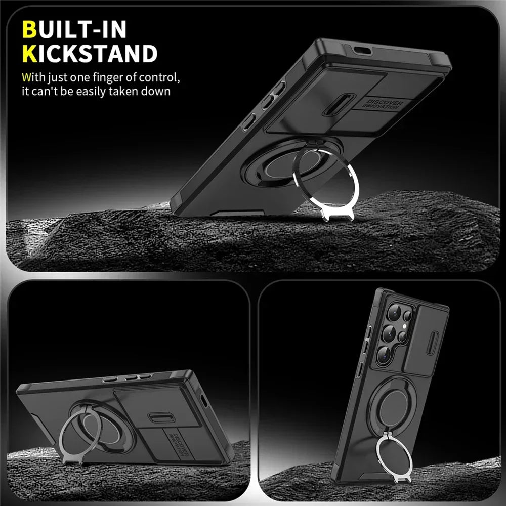 Premium Armor Kickstand Case for Samsung S25 Ultra| CASESUN®