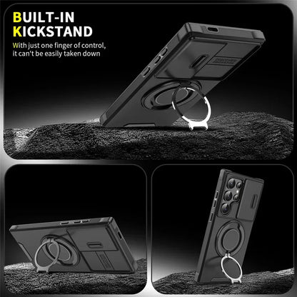 Premium Armor Kickstand Case for Samsung S25 Ultra| CASESUN®