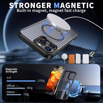 Magnetic Breathable For iPhone Case With Kickstand| CASESUN®