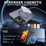 Magnetic Breathable For iPhone Case With Kickstand