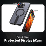 Magnetic Breathable For iPhone Case With Kickstand