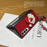 CASESUN Santa Velvet Christmas Phone Case for Galaxy Z Fold Series – Festive & Protective