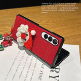 CASESUN Santa Velvet Christmas Phone Case for Galaxy Z Fold Series – Festive & Protective