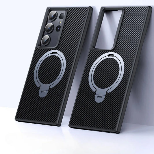 360° Magnetic Ring Stand Case for Galaxy S25 Ultra| CASESUN®