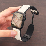 CASESUN Genuine Leather Ultra Magnetic Band For iwatch Series 11/10/9/8