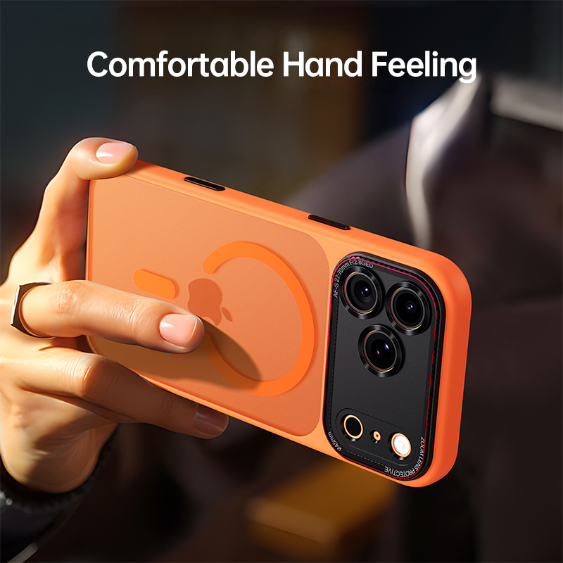 CASESUN frosted anti-fingerprint MagSafe case for iPhone 17 Pro Max with skin-friendly grip
