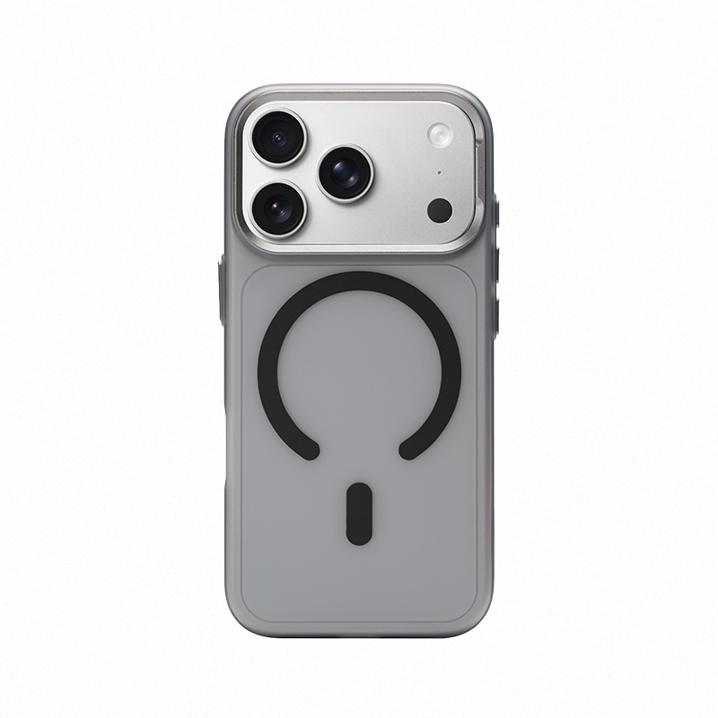 CASESUN iPhone 17 Pro Max matte magnetic case in space Black— soft-touch matte finish with precision fit.