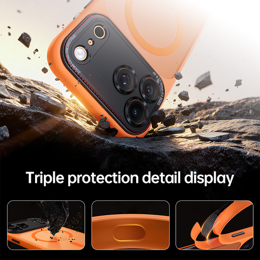 CASESUN iPhone 17 Pro Max frosted MagSafe case with triple protection and anti-drop design