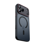 CASESUN black frosted MagSafe phone case for iPhone 17 Pro Max with shockproof PC back panel