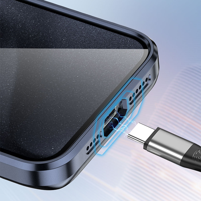 Precise cutouts iPhone 17 Pro Max Case – enlarged charging port for easy cable access.
