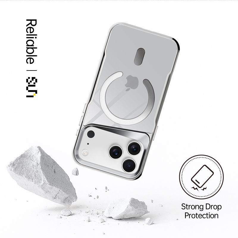 iPhone 17 Pro Max Case with airbag corners – strong drop protection design.