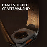 CASESUN Men's Genuine Leather Apple Watch Strap