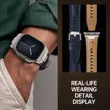 CASESUN Men's Genuine Leather Apple Watch Strap